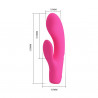 Wibrator z masażerem łechtaczki i wypustkami 15cm